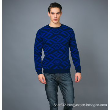 Men′s Fashion Cashmere Blend Sweater 17brpv074